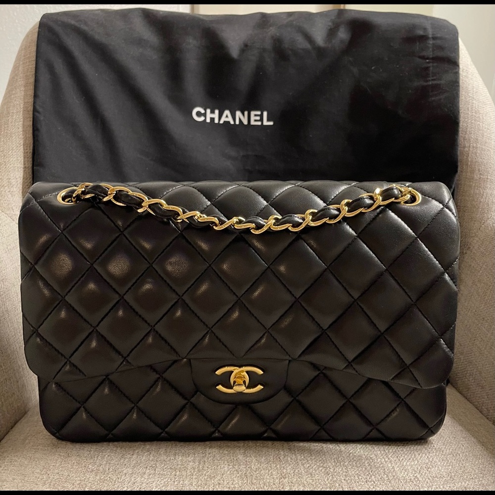 Chanel TC Jumbo Lambskin with Gold HW